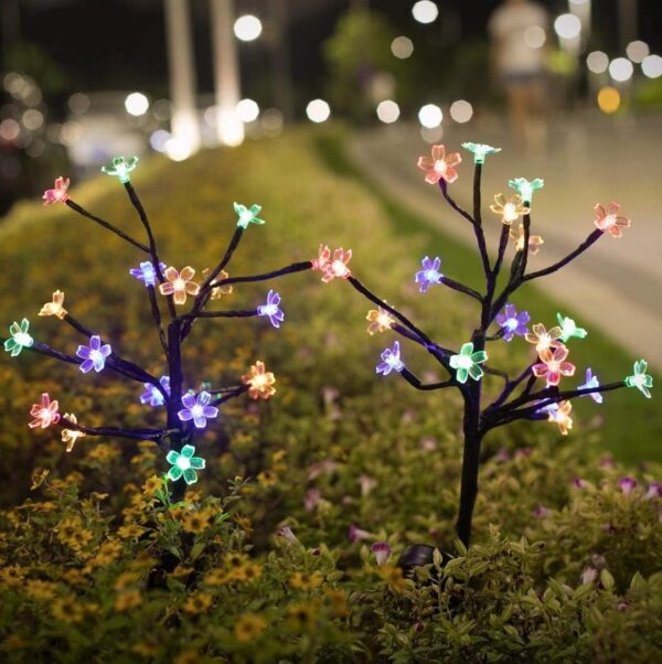 suddus Solar String Lights for Outside, 4 Pack 300 LED Flower Solar Powered Lights String, - Image 6